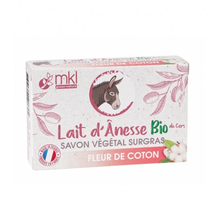 Savon au lait d'ânesse Bio Fleur de Coton