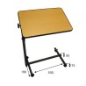 Table de lit a Roulettes